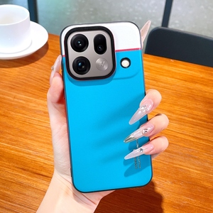 Étui arrière en cuir PU mat à motif bicolore <span class=keywords><strong>pour</strong></span> Oppo Find X9 Ultra <span class=keywords><strong>version</strong></span> verre / X9s Pro, coque antichoc - Product Image 6