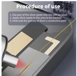 Lanrui แผ่นแปะ J9นาโนตัวนำไฟฟ้าความต้านทานต่ำสำหรับ <span class=keywords><strong>iPhone</strong></span> Android Line สายเคเบิลหน้าจอสีเขียว/เครื่องมือซ่อมแซมหน้าจอสีเหลือง - Product Image 6