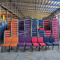 Silla de iglesia, banquete, auditorio y púlpito con respaldo de ala de tela, diseño británico, cómoda, entrelazada, precio de fábrica económico