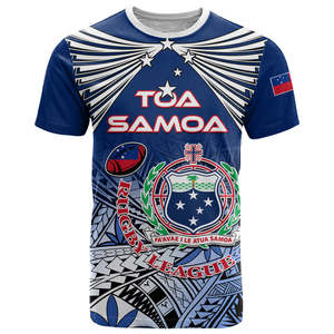 เสื้อเจอร์ซีย์รักบี้ลีกซามัว ปี 2026 รุ่น Essential สำหรับแฟนซามัว ทรงเข้ารูป คอกลม แขนสั้น <span class=keywords><strong>TOA</strong></span> SAMOA เสื้อยืดพิมพ์ลายซามัวสุดพิเศษ - Product Image 1