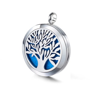 30mm albero di natale fiocco di neve diffusore di olio essenziale collana profumo medaglione aromaterapia ciondolo fragranza - Product Image 3