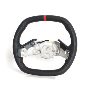 Volant de voiture en cuir perforé chauffant personnalisé de haute qualité pour Chevrolet <span class=keywords><strong>Corvette</strong></span> C8 2020 2021 - Product Image 2
