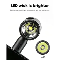 2 Linternas LED Mini Ultraligeras con Conector Tipo-C, 3 Modos, IP44 Impermeables, 5W, Luz de Emergencia para Exteriores