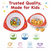 Assiettes en plastique durables, écologiques, sans BPA, imprimées en 3D, de forme irrégulière, réutilisables, pour soupes et plats – Vente en gros