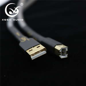 HIFI Hi-End yivo xssh 8 Core OFC ตัวนำทองแดงบริสุทธิ์<span class=keywords><strong>สาย</strong></span>ส่งข้อมูลประเภท A ถึง B <span class=keywords><strong>สาย</strong></span>ต่อเสียง USB สำหรับ DAC - Product Image 5