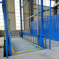 Monte-charge télescopique LEO pour entrepôt, à commande électrique et télécommande, avec rail de guidage, entraînement hydraulique, pour levage de charges en acier