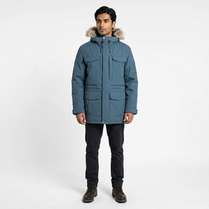 Wholesale High Quality New Fashion Autumn Windbreaker <b>Men's</b> Custom <b>Long</b> Stand Collar Cotton <b>Jacket</b> Hot Sale - Product Image 1