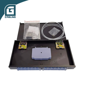Gcabling Panneau de distribution optique ODF intérieur 8, 12, 24, 48 ports, <span class=keywords><strong>fibre</strong></span> optique, LC duplex, <span class=keywords><strong>ST</strong></span>, FC, connecteur, cadre de rack de brassage, haute qualité - Product Image 4