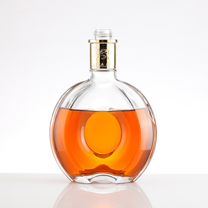 Bouteille de <span class=keywords><strong>Cognac</strong></span> en Verre Vide de Luxe 500ml 700ml avec Bouchon Doré pour Brandy Whisky XO <span class=keywords><strong>Liqueur</strong></span> - Product Image 1