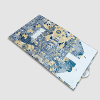 Boîte cadeau magnétique en papier d'art imprimé avec poignée en ruban pour gâteau de lune de la mi-automne |   Carton gris OEM ODM Vente en gros d'usine