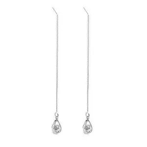 REETI Hot Sale Long water drop 925 Sterling Silver Earrings For Women Fashion Jewelry sterling-silver-jewelry pendientes