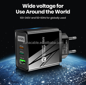 PD 58W Multicolor EU US UK Cabezal <span class=keywords><strong>de</strong></span> carga 2PD + <span class=keywords><strong>Cargador</strong></span> USB <span class=keywords><strong>Cargador</strong></span> <span class=keywords><strong>de</strong></span> teléfono Adaptador tipo C para <span class=keywords><strong>iPhone</strong></span> <span class=keywords><strong>13</strong></span> 15 16 <span class=keywords><strong>Pro</strong></span> <span class=keywords><strong>Max</strong></span> - Product Image 4