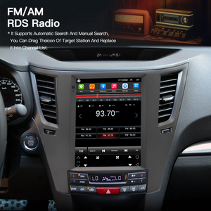 HFMidia Autoradio 9,7 pouces avec écran vertical, unité centrale multimédia vidéo Bluetooth pour SUBARU Outback 2010-2014, lecteurs auto CarPlay sans fil - Product Image 3