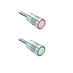 16mm 19mm 22mm 25mm metal Stainless steel momentary capacity touch switch with dual color (16mm,TS16-10/Y/SS/R-G/24V,Rohs,CE)