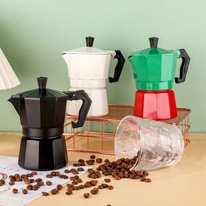 Cafetera Moka Icónica LIHONG para Estufa, Olla Italiana para Café Mocha, Cafetera Moka Manual de Aluminio de 1-6 Tazas - Product Image 5