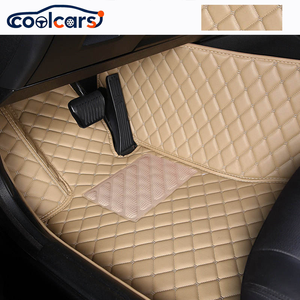 Alfombrillas de Coche de Cuero PU Premium Coolcars, Material Suave y Duradero, Antideslizantes, Impermeables, para Todas las Estaciones, Alfombras Personalizadas para Auto, <span class=keywords><strong>Precio</strong></span> Bajo - Product Image 1