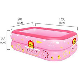 Bañera Inflable Rosa para Bebés, Piscina Portátil Plegable para Niños - Product Image 4