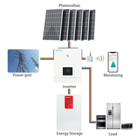Convertisseur solaire à onde sinusoïdale pure Solarthon 51,2 V 6200 W, système d'énergie solaire hors réseau 240 V