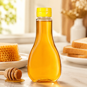 Botella <span class=keywords><strong>de</strong></span> Plástico Transparente con Tapa Abatible para <span class=keywords><strong>Miel</strong></span>, Grado Alimenticio, Dispensador <span class=keywords><strong>de</strong></span> Jarabe, Envase Vacío para Salsas, Aceite y Condimentos - Product Image 2