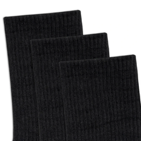 Chaussettes unisexes élégantes et classiques pour hommes, en laine mérinos noire, en coton, style tricoté, avec logo personnalisé et motif imprimé décontracté