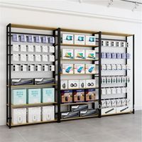 Mini rayonnage réglable de gondole de supermarché démonté présentoir de vente au détail étagères conception 3D gratuite équipement de stockage de cargaison