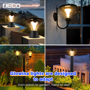 Lampe solaire de chemin de jardin de haute qualité, étanche IP65, 950 lumens, 8W, alimentée par énergie solaire, LED, pour pelouse - Product Image 3