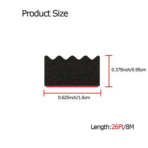 EPDM bọt niêm phong dải sóng phẳng Chất lượng cao dải tự dính cao su niêm phong dải - Product Image 2