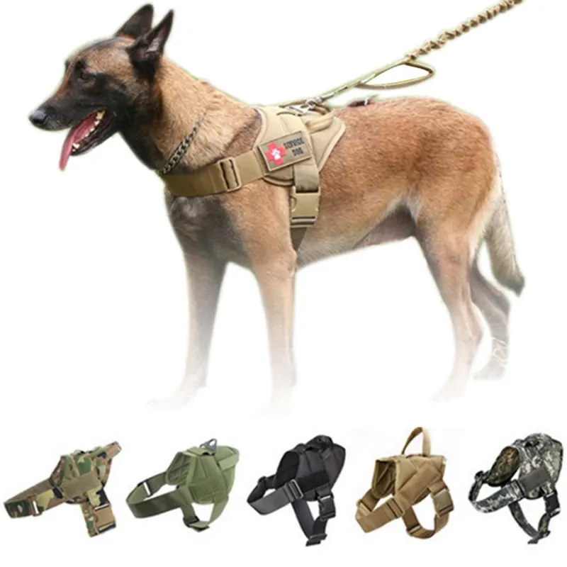 No Pull Simple Adjustable Nylon Tactical Chest Dog Vest Harness