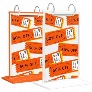 Factory Custom Acrylic <b>Table</b> Display Stand Personalized Menu <b>Card</b> Holder and Sign Rack - Product Image 1