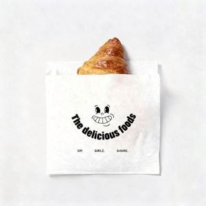 Papier sulfurisé alimentaire, papier de qualité alimentaire, imperméable, résistant à la graisse, papier kraft blanc, sacs alimentaires pour emporter, logo personnalisé - Product Image 3