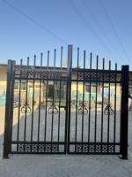 Panel de Cerca de Acero Galvanizado de Nuevo Diseño, 6 pies x 8 pies, Cerca de Hierro Forjado con Recubrimiento en Polvo para Jardín, Seguridad del Patio y Delimitación