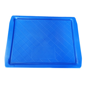 Caja de Limpieza para Lavavajillas con Tapa Integrada, 520 mm, Diseño Modular Rectangular, Material PP, Color Azul - Product Image 3