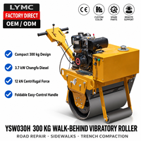 Mini-compacteur vibrant à tambour unique YSW030H de 0,3 tonne pour asphalte et sol