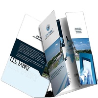 Impression de brochures pliées à trois panneaux, 6 pages, prospectus, dépliant