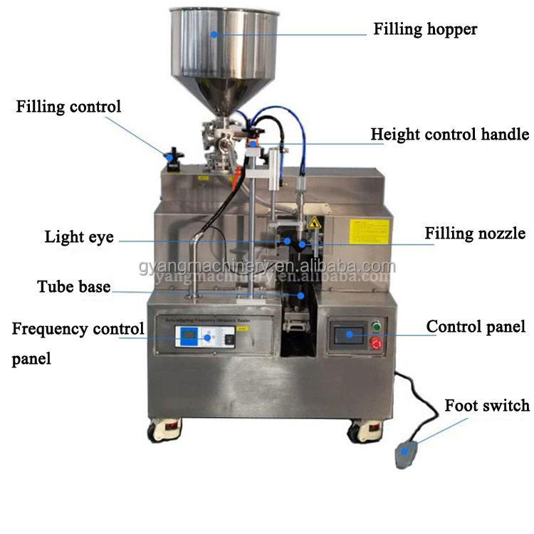 Economic Sealing Machine Manual Ultrasonic Plastic Cream Aluminum