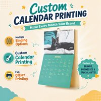Fabrication de calendriers reliés par spirale, couverture souple, impression offset, OEM |   Fabricant d'impression de calendriers couleur personnalisés sur mesure