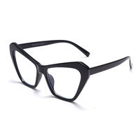 Lunettes d'ordinateur anti-lumière bleue de cadre d'oeil de chat surdimensionné de conception colorée de style simple populaire