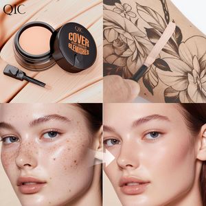 Creme Corretor Q528 para Manchas, Tatuagens, Olheiras, Marcas de Espinhas, Cobertura de Imperfeições, À Prova D'água, para Pele Mista do Rosto - Product Image 3