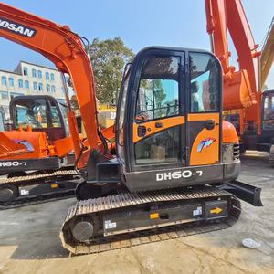 เครื่องยนต์เดิม มือสอง รถขุด Doosan DH60-7 ขนาด 6 ตัน บุ้งกี๋ 0.2 เมตร ราคาถูก มอเตอร์ เกียร์บ็อกซ์ 39 กิโลวัตต์ ปั๊ม PLC แบริ่ง ผลิตในเกาหลี - Product Image 2