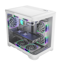 Châssis de boîtier PC blanc personnalisé en usine Cabinet de processeur de jeu M-ATX USB3.0 Boîtiers et tours d'ordinateur de jeu