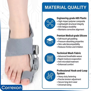 Corrector <span class=keywords><strong>de</strong></span> <span class=keywords><strong>Juanetes</strong></span> Ajustable <span class=keywords><strong>de</strong></span> Grado Médico al por Mayor con Hebilla Giratoria, Férula para Hallux Valgus, Certificación CE ISO FDA - Product Image 5