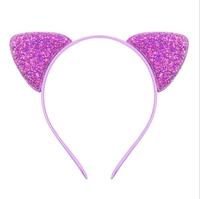 Paillettes oreilles de chat bandeau paillettes bandeaux fête d'anniversaire brillant Kitty cheveux cerceaux noël Halloween fête décorations