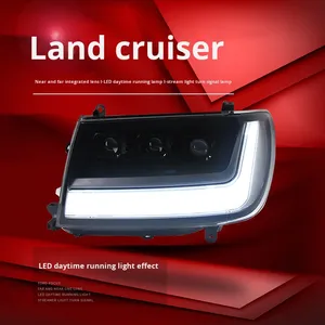 Nouvel ensemble de phares pour LC100 98-07, 4700, avec feux de jour LED modifiés et clignotants séquentiels, nouveaux phares LED - Product Image 3