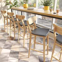 Ensemble de meubles de table simples, tabouret, siège de repos, table de restaurant et de restaurant