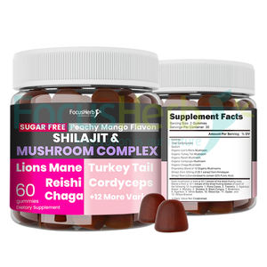 FocusHerb Marque Privée Personnalisée Gommes de Shilajit aux Champignons Composés Biologiques Purs de l'Himalaya - Product Image 2