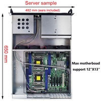 Carcasa de Servidor de 2U para Montaje en Rack con 6 Bahías de Disco SATA/SAS Intercambiables en Caliente, Conector MiniSAS/SATA