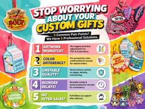 Porte-clés brodés personnalisés de haute qualité, porte-clés brodés double face, porte-clés mignons de dessins animés, personnalisés pour les cadeaux promotionnels - Product Image 2