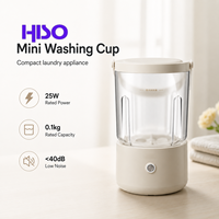 Mini-lave-linge portable rechargeable par USB, faible bruit (<40 dB), capacité 0,1 kg, pour sous-vêtements, chaussettes, linge de voyage, lave-linge de voyage compact