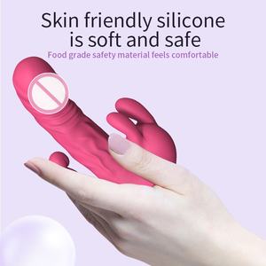Fabrik Großhandel 3 in <span class=keywords><strong>1</strong></span> Finger Patting G-Punkt Kaninchen Vibrator Sexspielzeug für Erwachsene Frau Klitoris Stimulator Klappe Dildo Vibrator - Product Image 5