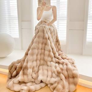 Özel boyut peluş kravat-boyalı süper kalın yumuşak Faux kürk atmak battaniye örme neşeli karakter baskılı hediyeler düz dört mevsim - Product Image 4